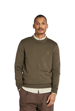 MAGLIONE IN COTONE WILLIAMS RIVER DARK GREEN